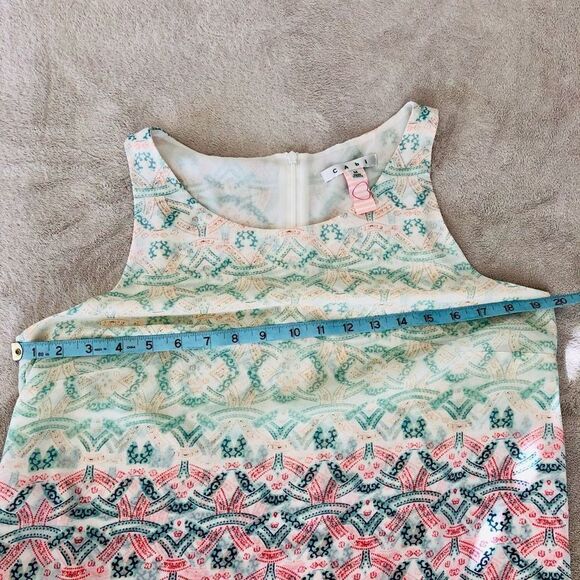 Cabi Mosaic Print Sleeveless Floaty Tunic Top - Picture 13 of 13